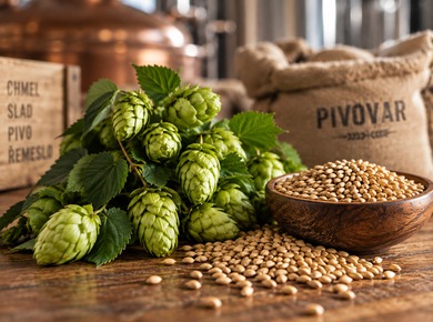 Hopfen und Malz als Grundlage handwerklich gebrauten Bieres